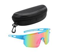 CWPFVQA 1 Pezzo Di Occhiali Da Sole, 1 Pezzo Di Custodia Per Occhiali, Occhiali Da Ciclismo Per Parabrezza, Occhiali Da Sole Fantastici, Adatti Per Il Ciclismo E Lo Sci