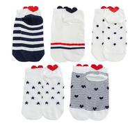 CWPFVQA 10 Paia di Calzini Love Pump, Calzini Bassi da Donna, Calzini con Etichetta da Donna, Calzini da Donna Squisiti, Set di Calzini da Donna, Calzini in Cotone da Donna