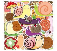 CWPFVQA 100 Fogli Adesivi Lumache Cartone Animato, Adesivi Colorati Lumaca, Adesivi Carini, Adatti Per Skateboard, Laptop, Quaderni, Impermeabili, Outdoor