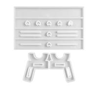 CWPFVQA 2 stampi in silicone, stampi per banche, accessori fai da te, stampi in resina epossidica, stampi in ghisa siliconica, ornamenti decorativi fai da te, produzione di ornamenti creativi,
