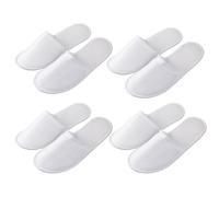 CWPFVQA 4 Paia Di Pantofole In Spugna, Pantofole Per Hotel, Pantofole Per Ospiti, Pantofole Per Doccia, Pantofole Antiscivolo Per Spa, Pantofole Comode E Traspiranti, Set Di Pantofole Unisex