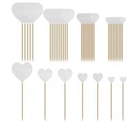 CWPFVQA 42 Pezzi Inserti da Forno, Decorazione per Muffin, Topper per Torta A Forma di Cuore, Topper per Cupcake per Matrimonio, Inserti per Torte E Muffin
