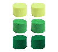 CWPFVQA 6 Rotoli di Carta Crespa, Carta Crespa Colorata, Nastri di Pizzo, Decorazioni per Matrimoni, Decorazioni per Feste
