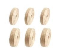 CWPFVQA 6 Rotoli di Nastro per Imballaggio, Nastro per Confezioni Regalo, Nastro Personalizzato, Nastro di Canapa per Imballaggio Artigianale Fai da Te, Adatto per Confezionare Bouquet Regalo