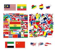 CWPFVQA Adesivi Decorativi con Bandiere, Multicolore, Nautico, 15x20 cm, 1 unità, Indoor, Rettangolare, Per Metallo, Plastica, Carta, Album di Ritagli