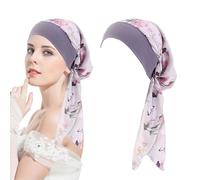 CWPFVQA Cappello Turbante Elastico da 1 Pezzo, Cappello Turbante da Donna, Copricapo da Donna, Cappello Turbante con Stampa Floreale, Cappello Turbante Elegante, Accessori di Abbigliamento