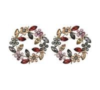 CWPFVQA Confezione da 2 Spille A Fiori, Spille Vintage, Spille Eleganti, Spille da Donna alla Moda, Spille per Abiti, Spille con Strass, Spille Decorative