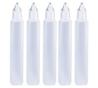 CWPFVQA Confezione da 5 Flaconi Contagocce da 30 Ml, Flaconi Contagocce in Plastica, Flaconi da Spremere, Flaconi Contagocce Multifunzione, Adatti per Olio, Vernice, Colla E Altri Liquidi
