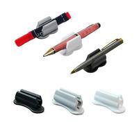 CWPFVQA Confezione Da 6 Clip Per Penna In Silicone Autoadesive, Multifunzionali, Portapenne, Accessori Per L'Organizzazione Della Scrivania, Lavagne