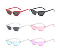 CWPFVQA Confezione Da 6 Occhiali Da Sole Da Donna, Occhiali Cat Eye, Occhiali Da Sole Alla Moda, Occhiali Da Sole Retrò, Accessori Da Donna, Occhiali Da Festa