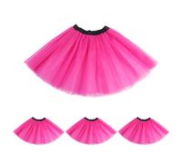 CWPFVQA Gonne tutù in 4 Pezzi, Gonne, tutù, Costumi da Balletto da Donna, Gonne in Rete Elastica, Costumi da Spettacolo