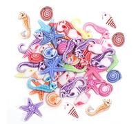CWPFVQA Mini Accessori Per La Vita Marina, 100 Pezzi, Decorazione Stella Marina, Piccole Conchiglie, Conchiglie Per Artigianato