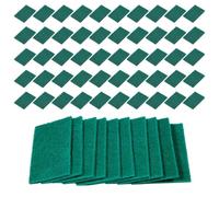 CWPFVQA Panni Abrasivi Robusti, Confezione da 50, Panni per la Pulizia Multiuso, AntiGraffio, Riutilizzabili, Verde, Materiale Resistente, Piccoli, Strofinacci Smacchiatori