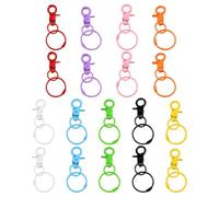 CWPFVQA Portachiavi 18 Pezzi, Moschettoni Portachiavi, Portachiavi Colorati, Moschettoni Portachiavi, Accessori Artigianali Portachiavi, Mini Anelli Portachiavi