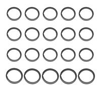 CWPFVQA Portachiavi Neri da 20 Pezzi, Set Portachiavi, Mini Portachiavi, Portachiavi Grande, Portachiavi Piccolo