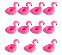 CWPFVQA Sottobicchiere con Fenicotteri da 11 Pezzi, Sottobicchiere Gonfiabile, Spiaggia, Portabevande da Piscina, Portabirra Galleggiante, Portabicchieri, Portalattine, Riserve d'Acqua