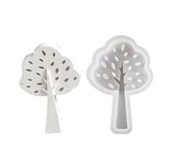 CWPFVQA Stampo in Silicone A Forma di Albero da 1 Pezzo, Ornamenti in Gesso per Alberi, Stampo per Candele per Alberi, Ornamenti Artistici, Stampo in Silicone