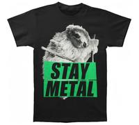 cwqsite Men's Miss May I Sloth Slim Fit T-Shirt Small Black Black M