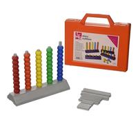 Arda Valigetta Abaco Multibase CWR 07737 – 66 pezzi per bambini, didattica calcolo