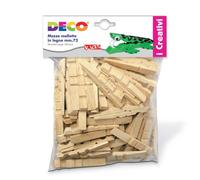 CWR 5 x, Mezze Mollette in Legno da 72 mm, Busta da 100 Pezzi - Confezione da 500 Pezzi