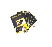 CWR Metalgraf - Cartoncino Metallizzato Dorato trattato per Essere inciso cm 25x35 - conf da 5 Fogli