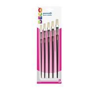 Cwr PENNELLI PIATTI PURA SET.BLISTER5PZ
