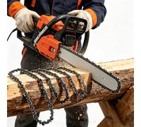 CwtcHome, 4 catene di ricambio per motosega da 30 cm, compatibili con Dewalt DCM565N e Ryobi OCS1830, passo 1 cm, spessore 0.043in / 1,1 mm, 45 maglie di trasmissione