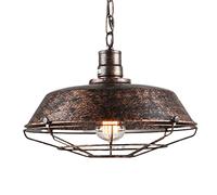 CWVYKNP Lampada A Sospensione in Stile Country, Lampada A Sospensione Industriale con Paralume in Gabbia di Metallo Lampada Adatta alla personalità Luci Fienile Lampadario da Soffitto per Sala Pranzo