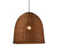 CWVYKNP Lampada Da Sala Da Pranzo Lampade A Sospensione Retrò In Rattan Apparecchio Di Illuminazione In Stile Rustico Paralume Giapponese Intrecciato A Mano Lanterna Di Bambù Lampadario Da Soffitto