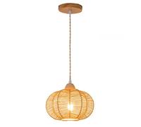 CWVYKNP Lampade Da Cucina Boho A Soffitto, Lampada A Sospensione Rustica Costiera Lampada A Sospensione/da Tavolo In Rattan Stile Giapponese Per Corridoio, Camera Da Letto, Ingresso, Foyer