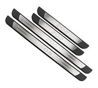 CWWHY, 4 Pezzi Battitacco Auto Sottoporta Portiere per Peugeot 208 2012-2021, Acciaio Inossidabile, Davanzale Portiera AntiGraffio con Adesivo Forte Styling Accessori Kit