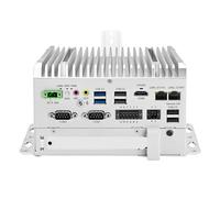 CWWK Mini PC Fanless, Industrial Computer, J6412 CPU, 2 x COM RS232/485/422, PC Embedded Micro su Binario DIN, 2 x Gigabit LAN, GPIO, SIM, PCIe x1, 9-36V, 8GB RAM 256GB SSD