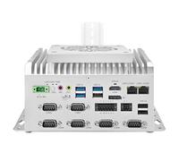 CWWK Mini PC i7 1255U, Industrial Mini Computer, 6 x COM RS232/RS485/RS422, PC Embedded Micro su Binario DIN, 2 x i210AT Gigabit LAN, GPIO, SIM, 9-36V, 8GB RAM 256GB NVMe SSD