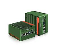 CWWK N355 Mini PC (Upgraded N305) X86-P5 Pocket NAS, 4 X M.2 NVMe Mini Computer con 2 X i226-V 2.5GbE LAN, Barebone Micro PC DDR5 NO RAM/SSD/OS, WiFi7/BT5.4 Expandable, 2 Display