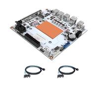 CWWK N7 NAS Motherboard 8 Bay con 2 x 10GbE RJ45 LAN, Ryzen7 8845HS CPU Mini ITX Scheda madre Bianco, 2 x NVMe PCIe4.0, USB4, DDR5 8GB RAM 128GB SSD, PCIe x16 (2x 4-SATA Cable)