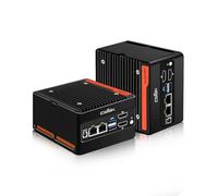 CWWK X86-P6 N150 Mini PC Pocket NAS, mini computer NVMe M.2 a 4 alloggiamenti con 2 LAN i226-V 2,5 GbE, micro PC Barebone DDR5 senza RAM/SSD/OS, supporta WiFi7/BT5.4 Espandibile, 2 Display, USB3.2