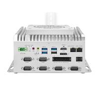 CWWKIPC Mini PC i3 1215U, Industrial Mini Computer, 6 x COM RS232/RS485/RS422, DIN Rail Micro Embedded PC, 2 x i210AT Gigabit LAN, 8GB RAM 128GB NVMe SSD, GPIO, SIM, 9-36V