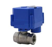 CWX-15Q/N Valvola a sfera motorizzata automatica elettrica in acciaio inossidabile Manuale DN15 DN25 Acqua Aria 5V 12V DC 24V 220V CR01 CR02 CR05(DN20,DC12V_CR05)