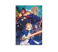 CWXBXQQ Poster 18 su tela, motivo: anime Fate Stay Night, decorazione moderna da parete e da parete per camera da letto, 50 x 75 cm