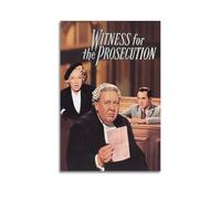 CWXBXQQ Poster decorativo su tela con personaggi del film e testimoni dell'accusa, stampa moderna, per camera da letto, 40 x 60 cm
