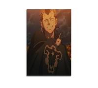 CWXBXQQ Stampa artistica da parete su tela, motivo: Black Clover con personaggi di anime, decorazione moderna per camera da letto, 30 x 45 cm