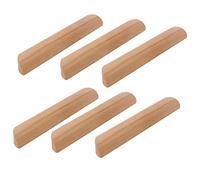 CWYP-40 6 pezzi Legno maniglia per cassetto mobili vintage Maniglia per armadio da cucina Manico per Cassetti ante armadio per ?mobili Manico viti incluse (Distanza Fori:96mm)