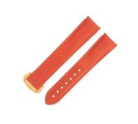 CWZZWS 20 mm Nuovo fascia d'oro di orologio in tessuto in nylon arancione adatto per cinturino per AT150 Seamaster 300 Planet Ocean De Ville Speedmaster End Watch Band