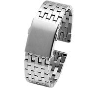 CWZZWS 22mm 24mm 26mm 28mm 30mm Cinturino per Orologio in Acciaio da Uomo Cinturino in Metallo Solido Braccialetto Braccialetto