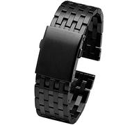 CWZZWS 22mm 24mm 26mm 28mm 30mm Cinturino per Orologio in Acciaio da Uomo Cinturino in Metallo Solido Braccialetto Braccialetto