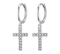 CWZZWS 925 Orecchini a Goccia con zircone in Argento Sterling, Orecchini Scintillanti di Cristalli, Orecchini per penzolanti del Telaio, Dono di Gioielli per Le Donne