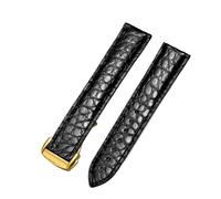 CWZZWS ALligatore a banda autentica per 300.300 m, 600.007 cinghia di orologio da 18 mm a 24 mm crollo di coccodrillo per la cintura da orologio da uomo e da donna