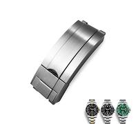 CWZZWS Banda di orologi a fibbia pieghevole in acciaio inossidabile da 20 mm 904L per origine cinghia d'oro