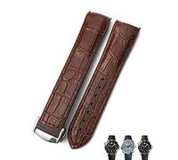 CWZZWS Bande di guardia in gomma da 20 mm da 22 mm in pelle in pelle adatte a 600 GMT arancione cinghia