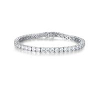 CWZZWS Bracciale con Pietre Portafortuna, Argento Sterling, Pietre preziose, Braccialetti da Tennis, gioielleria raffinata, Matrimonio, Ballo di fine Anno, Regalo di Compleanno per Le Donne,